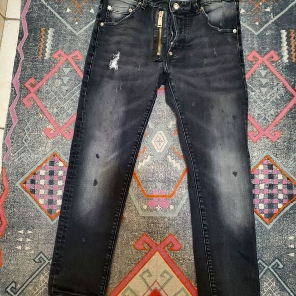 Dsquared2 Distressed Black Jeans Sz 46